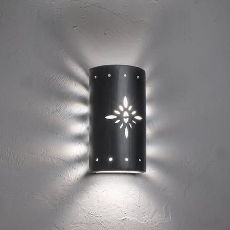 Luxury Lighting Asavva 13in. High Starburst Ceramic Outdoor Wall Light, Antique Pewter Finish 411-36 APew u/d-7-17